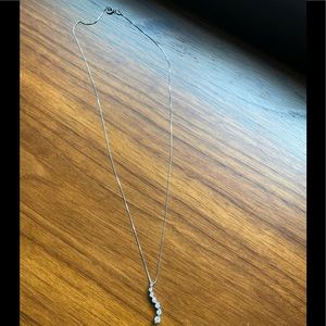 Diamond journey necklace